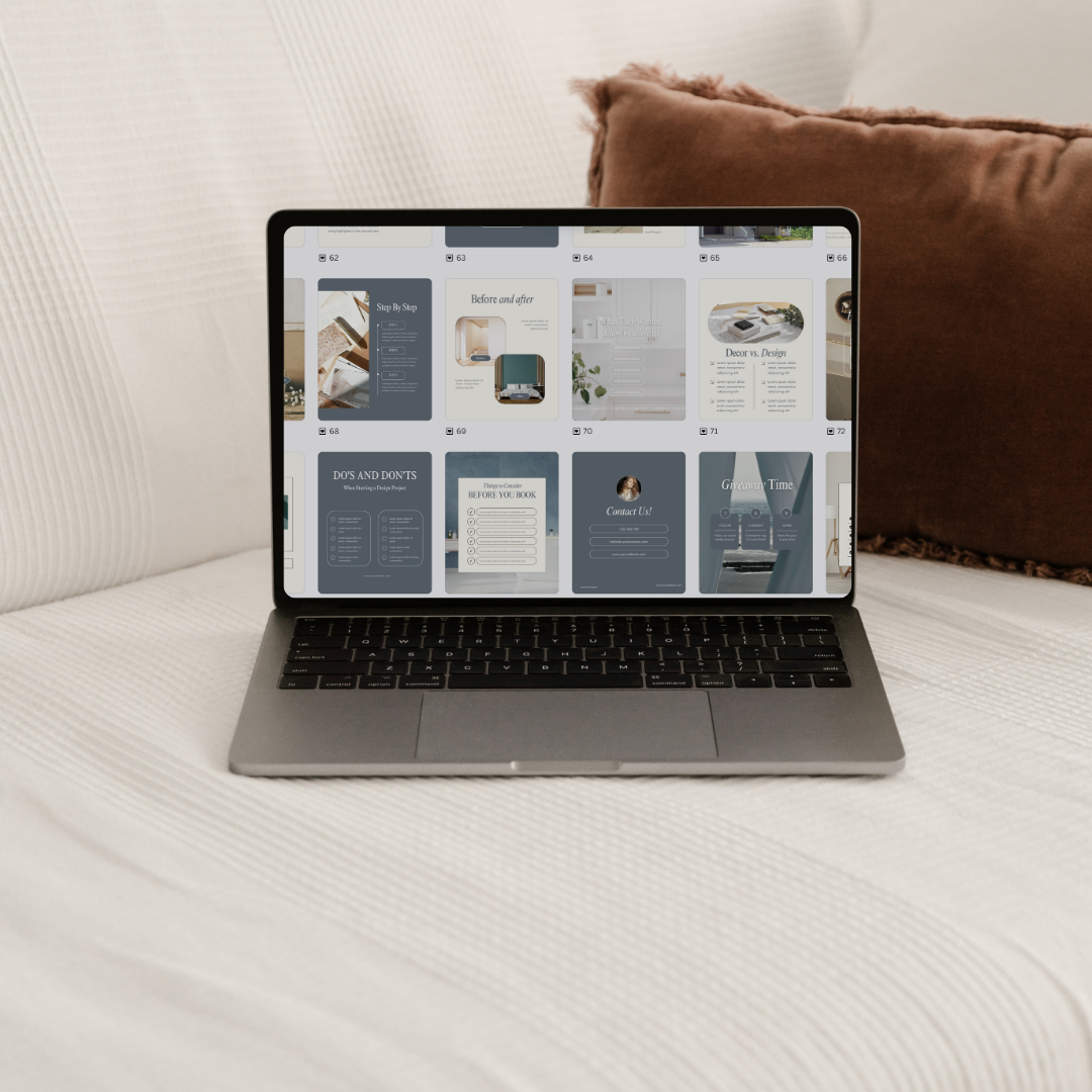 The Classic Content Pack | 100 Editable Social Media Canva Templates