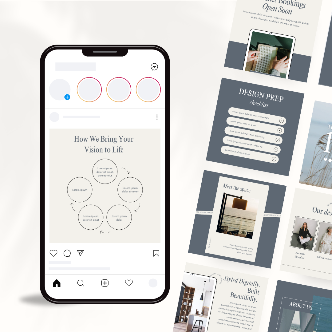 The Classic Content Pack | 100 Editable Social Media Canva Templates